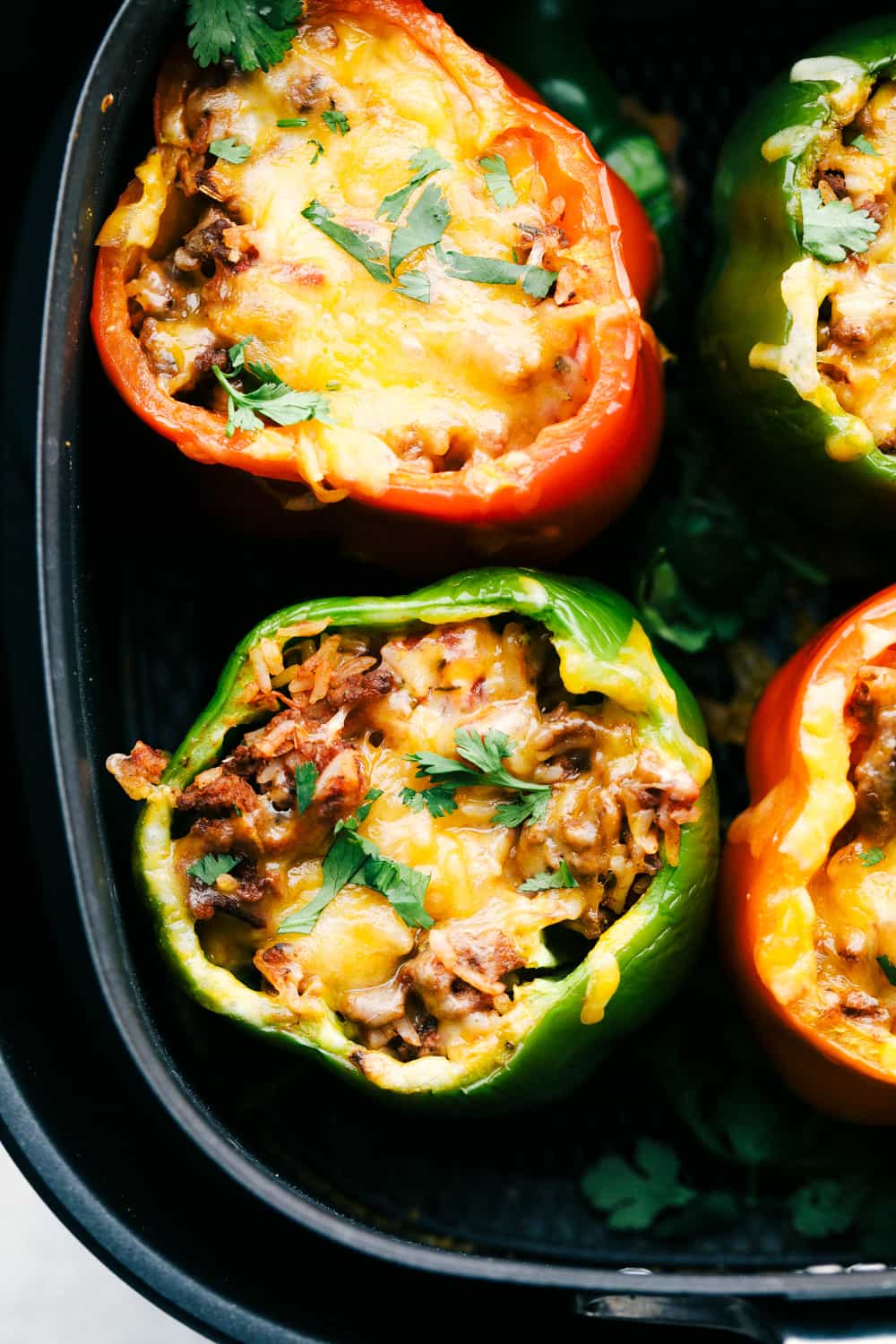 paprika stuffed with mushrooms and rice