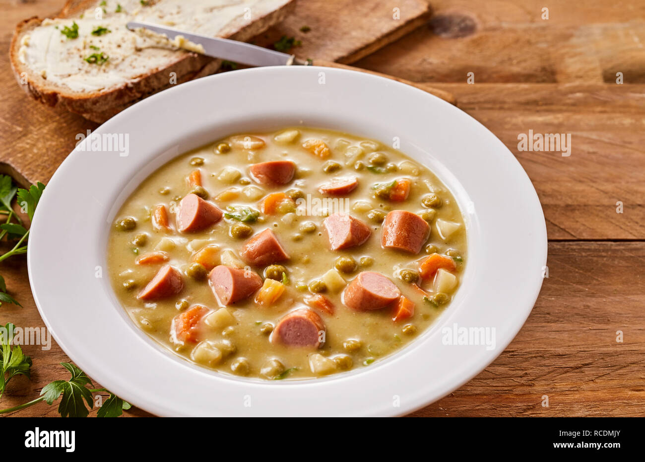 pea soup with sausage 1