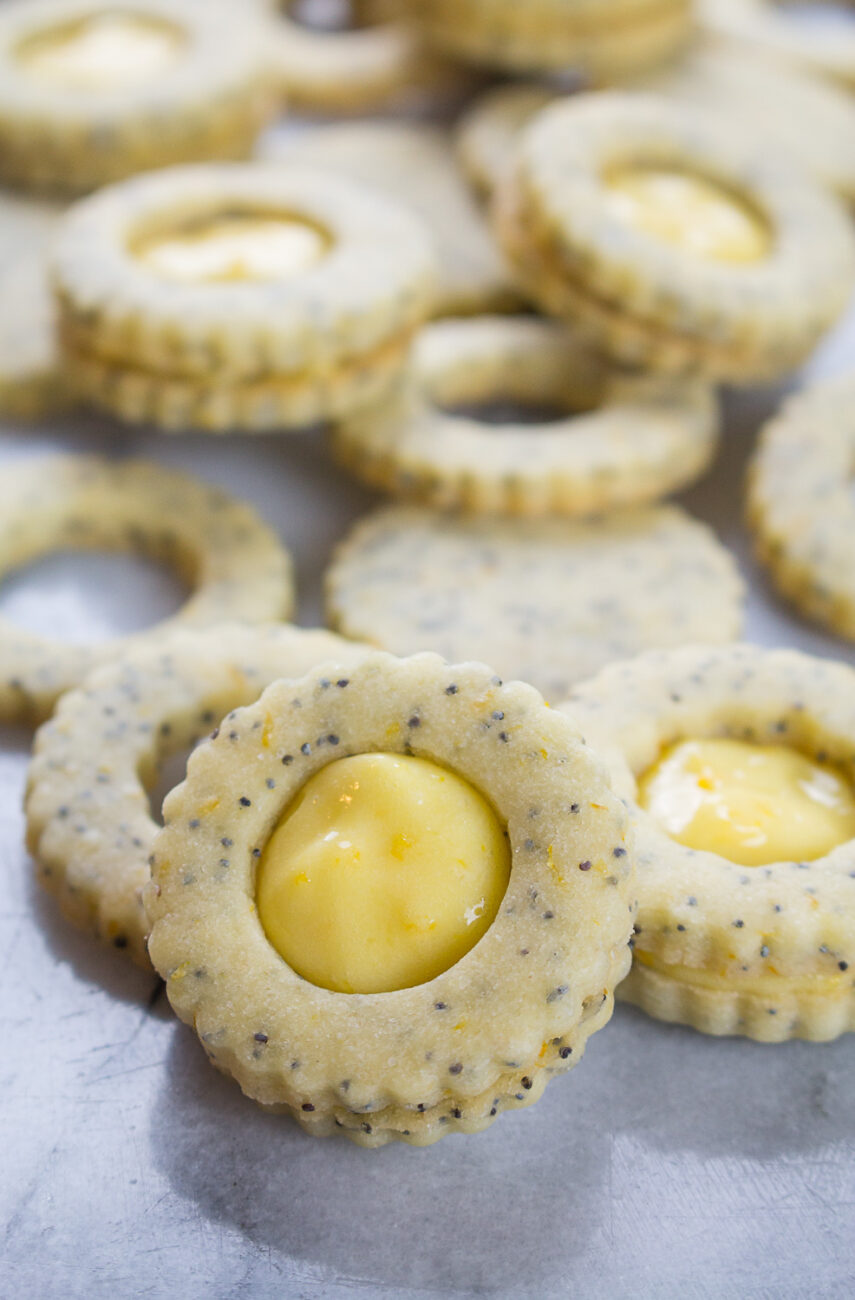 poppy seed linzer pastry