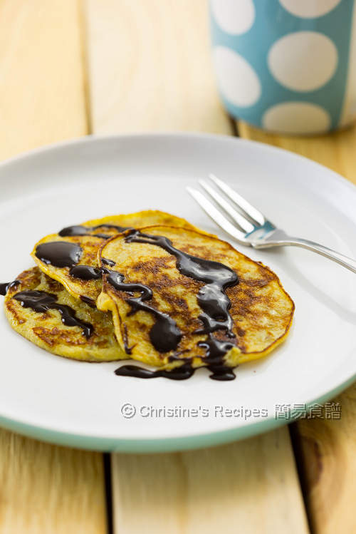 pudding pancakes from three ingredients