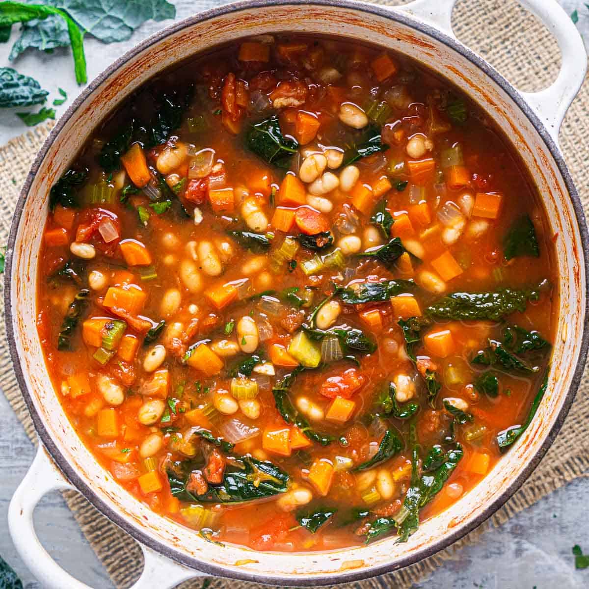 radish soup with white beans and vegetable recipes