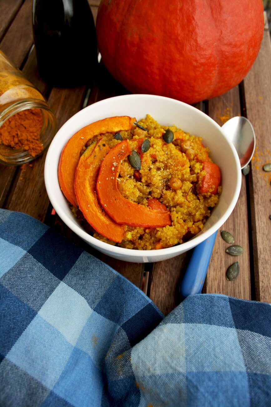 risotto with hokkaido pumpkin