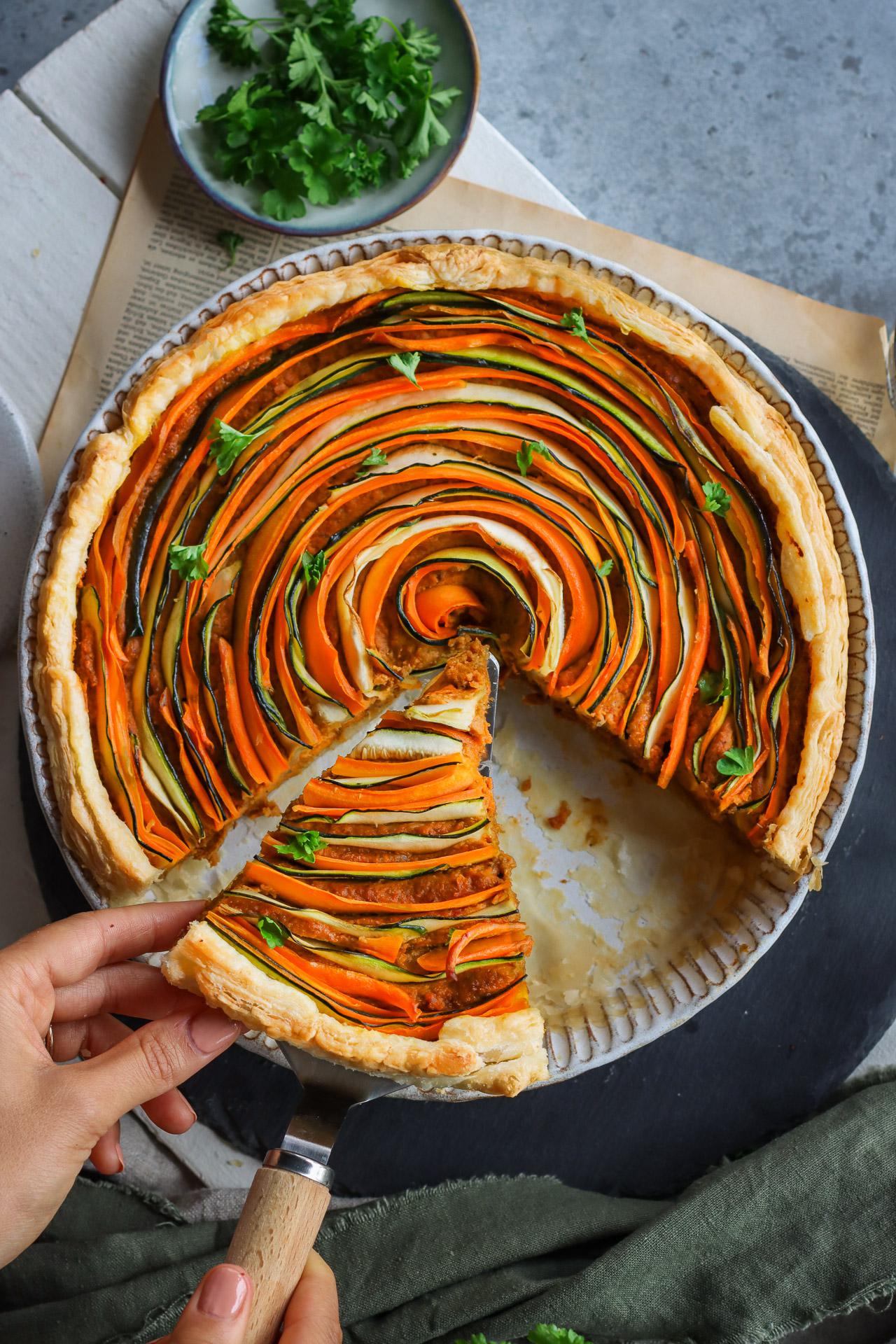 rustic vegetable pie