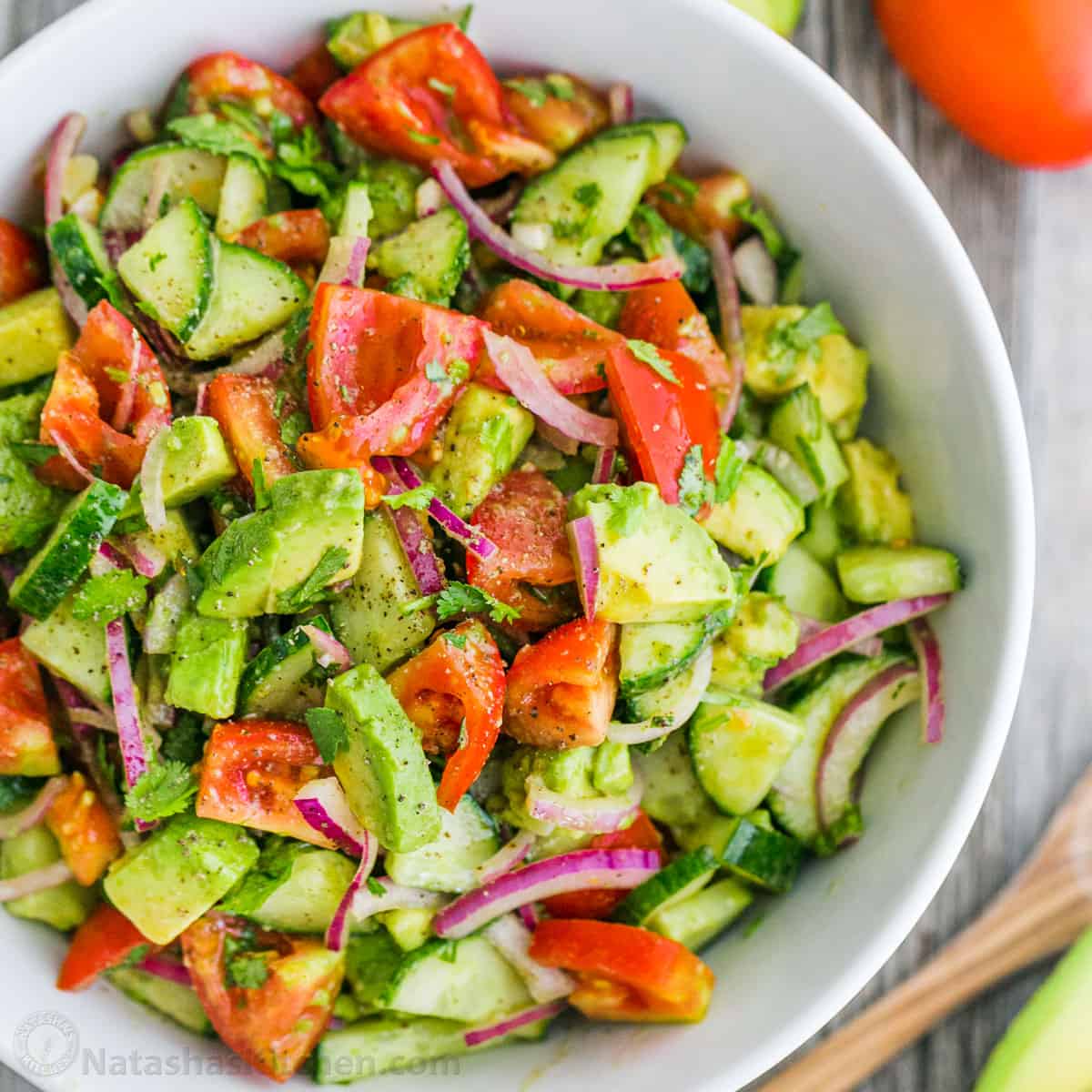 salad with avocado