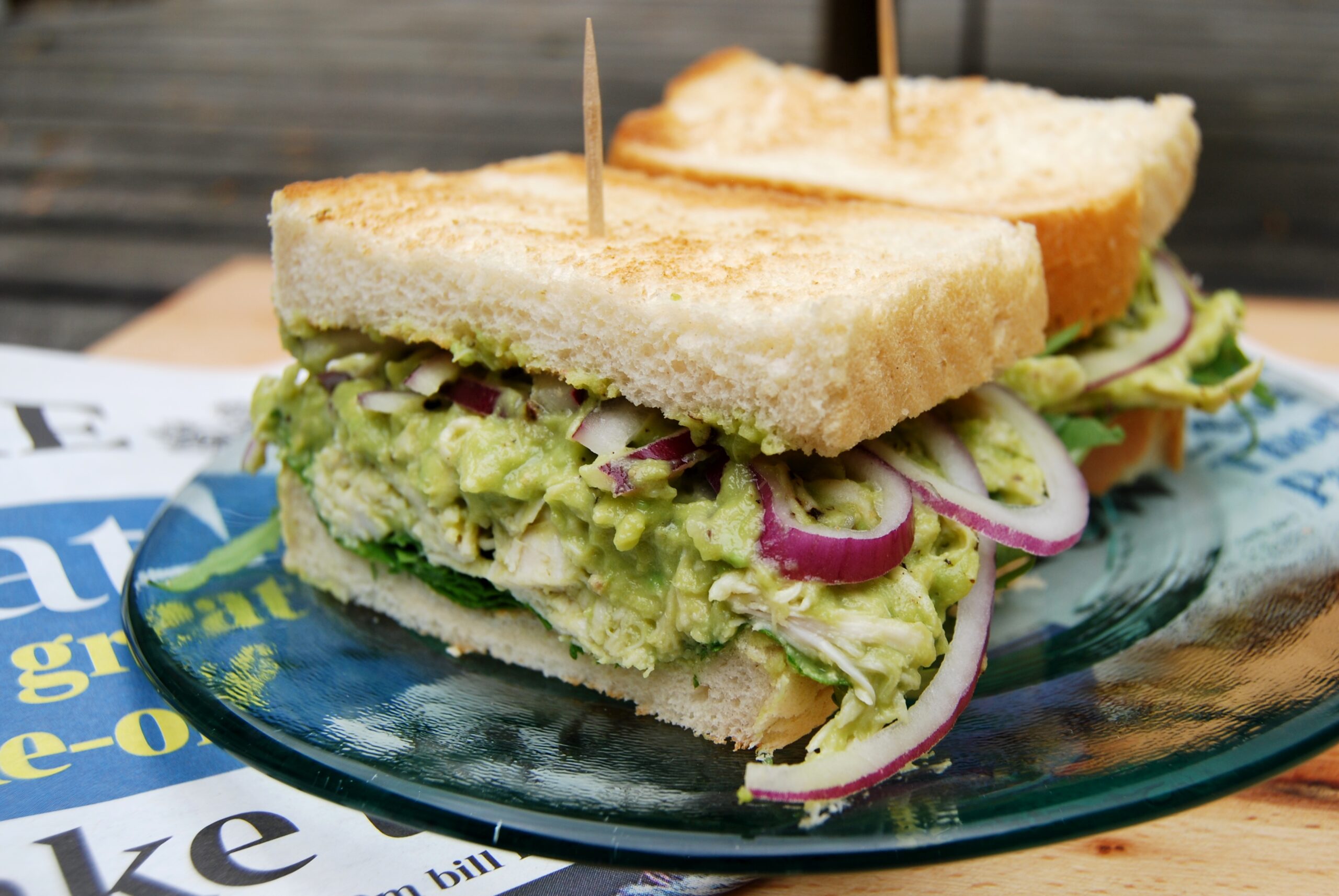 sandwich with mozzarella and avocado scaled