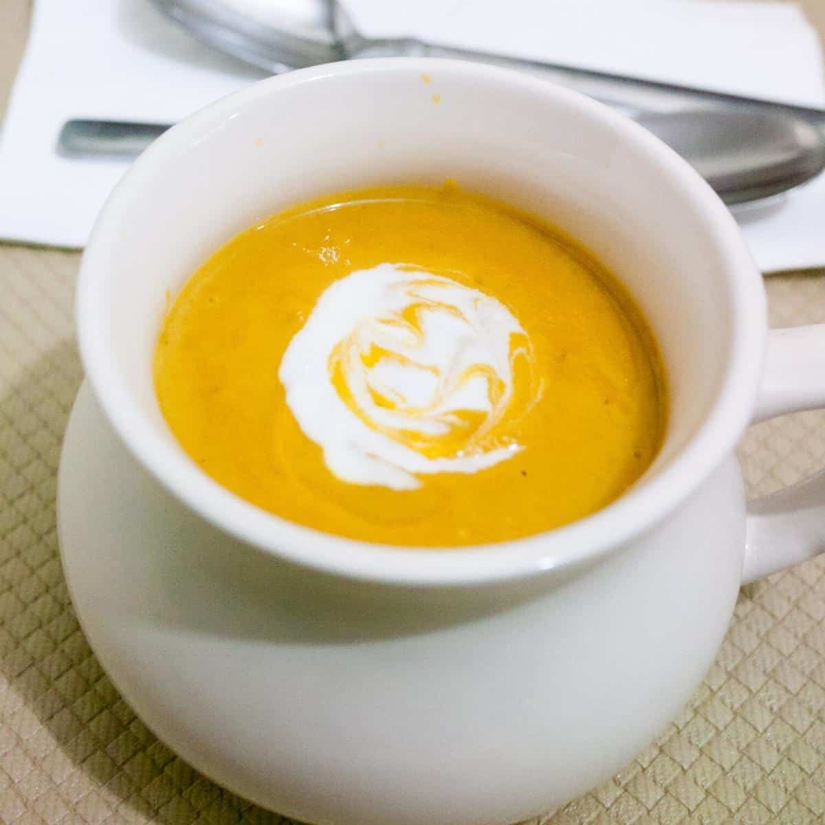 soup of roasted pumpkin