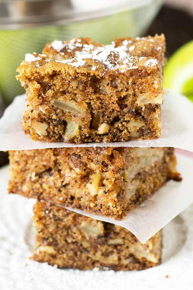 sourdough cake with walnut filling