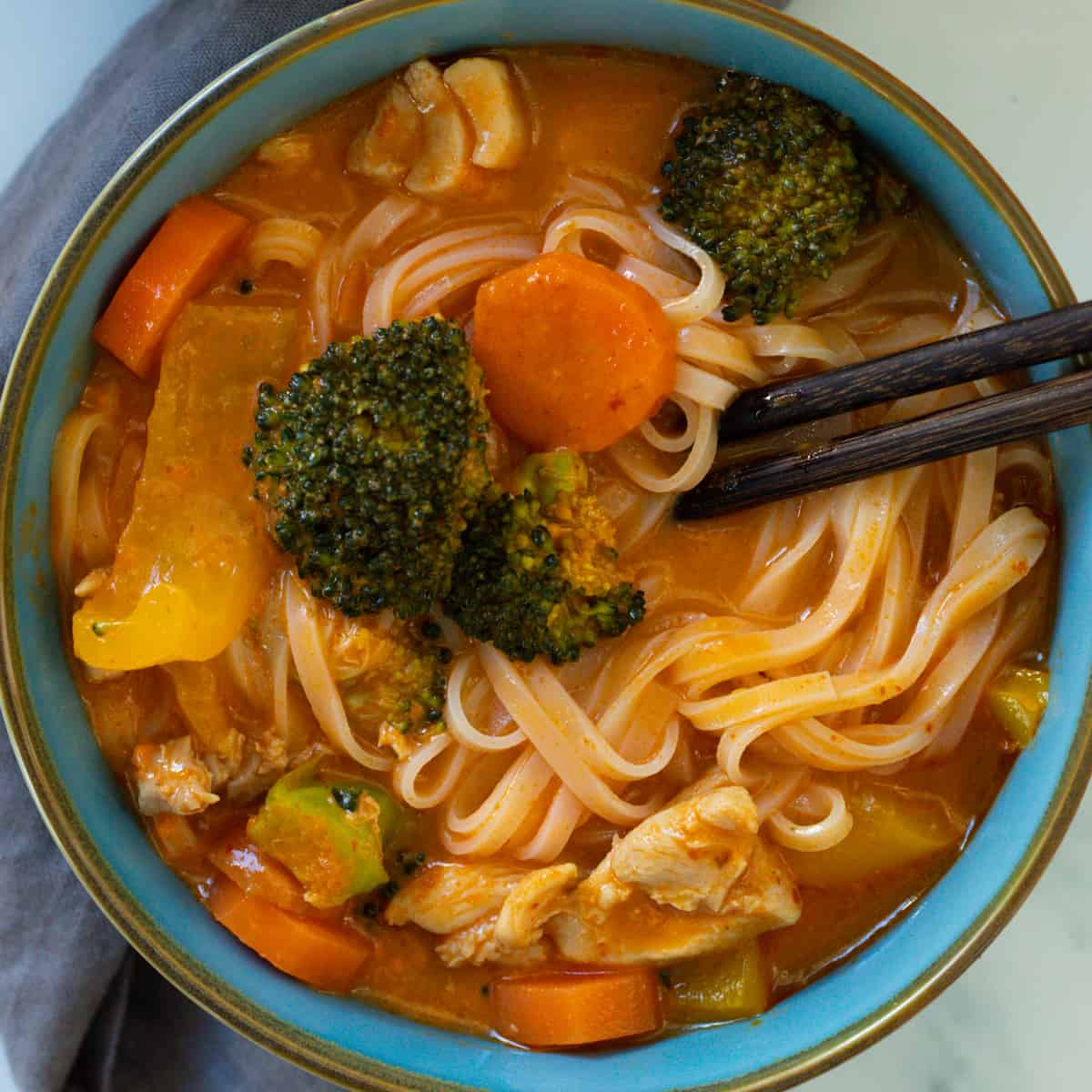 spicy noodle soup