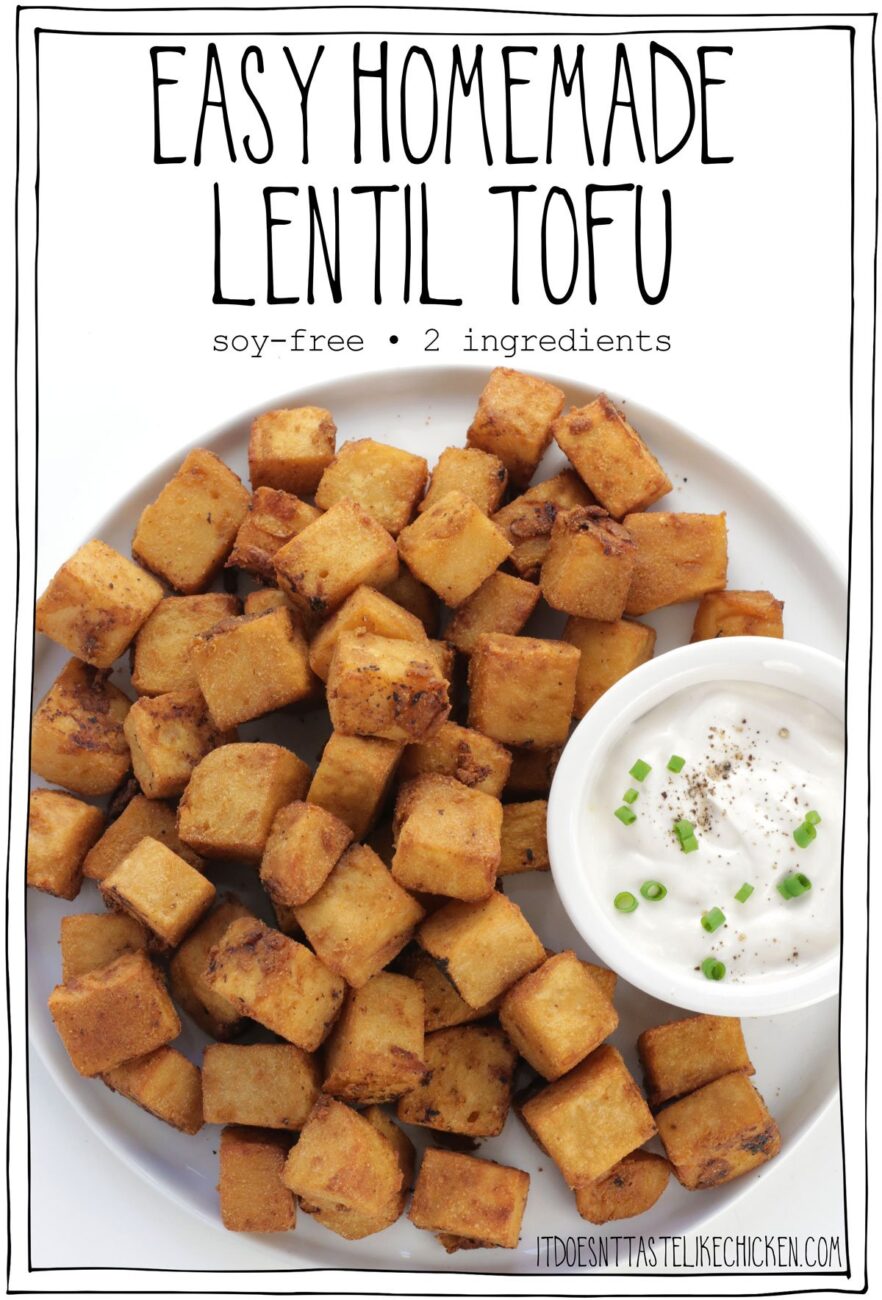 spicy tofu with lentils