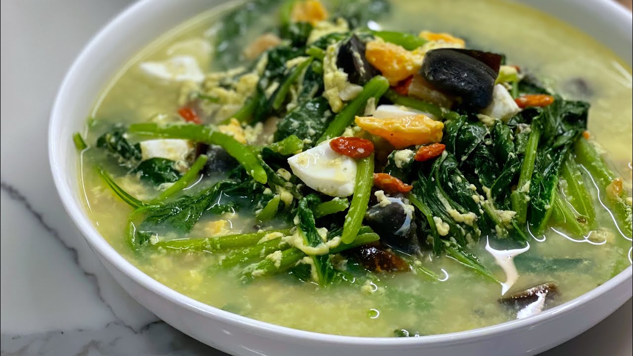 spinach egg soup 1