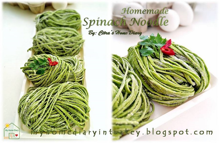 spinach homemade noodles