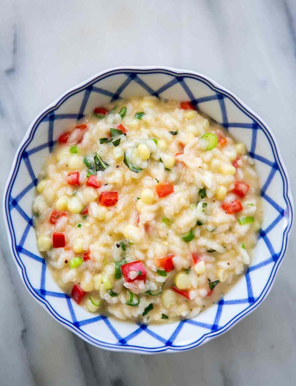 spinach risotto with black olives