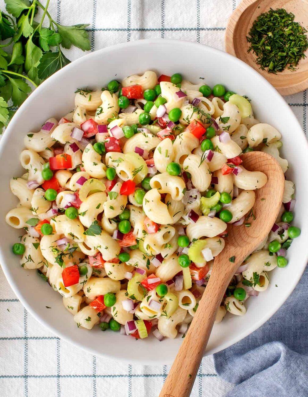 spring salad with cream