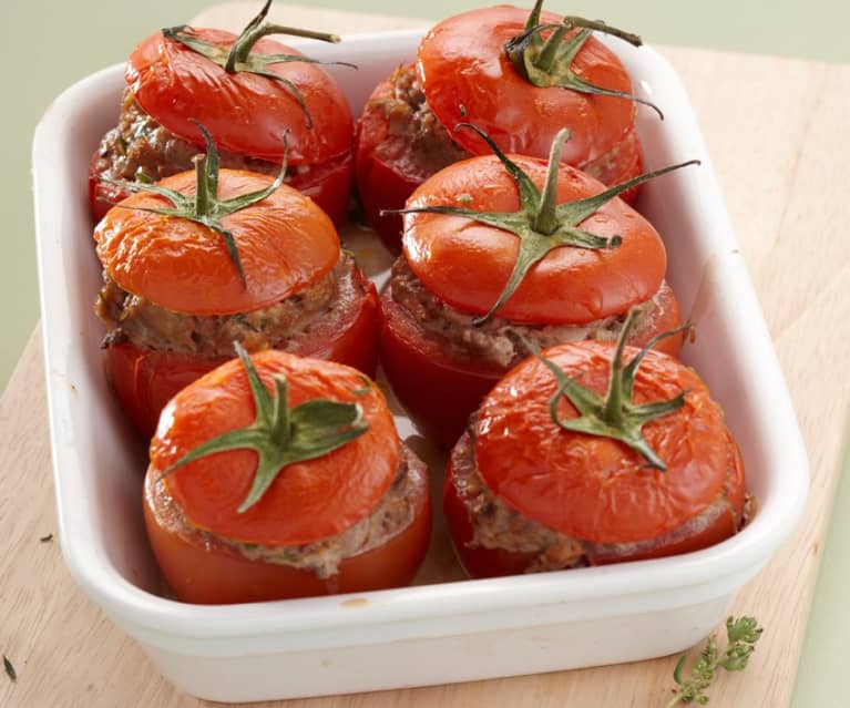 stuffed tomatoes with ox eye