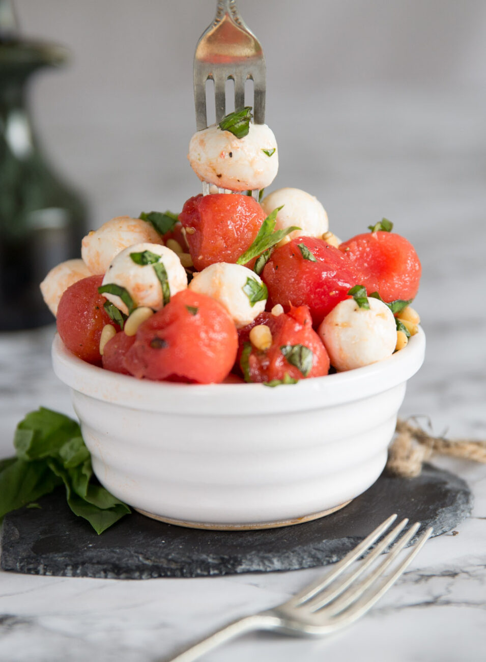 summer salad with mozzarella 1