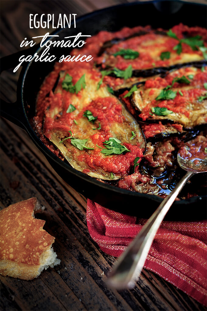 thick tomato eggplant sauce