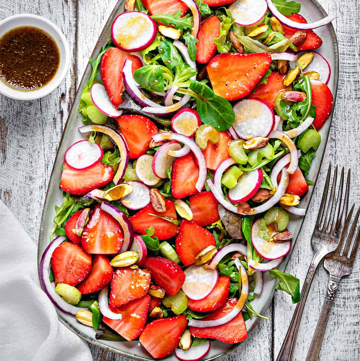 unusual strawberry salad