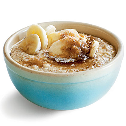 wheat banana porridge with honey nuts