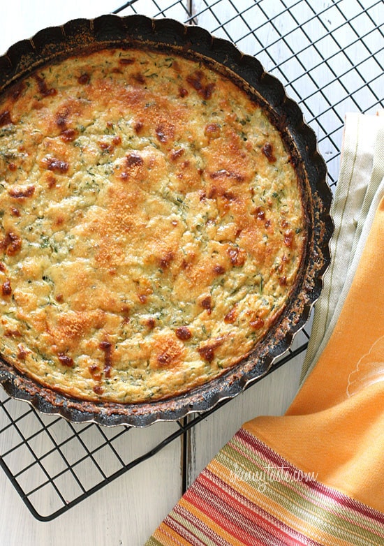 zucchini pie with cheese