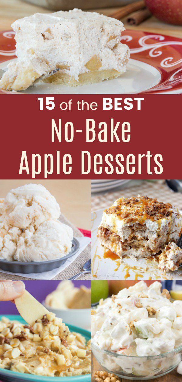 apple no bake cake