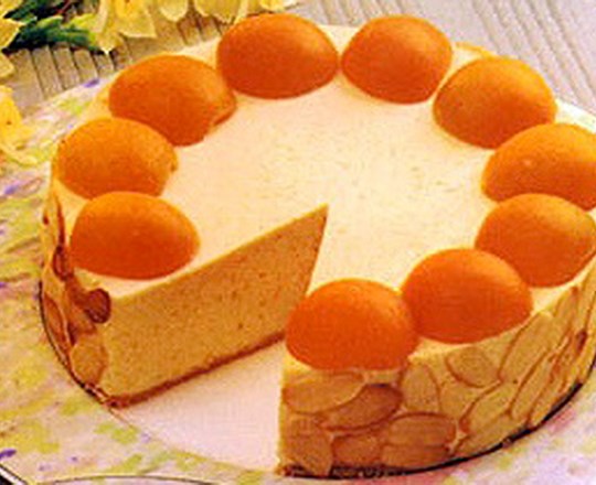 apricot baked cheesecake