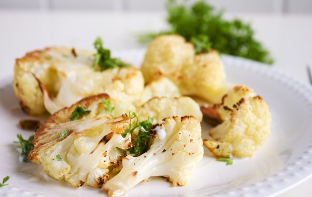 baked cauliflower with milk