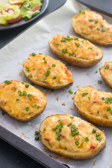 baked potatoes with stuffing