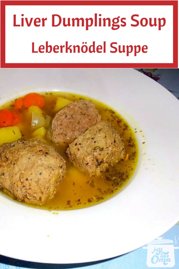 beef soup with liver dumplings