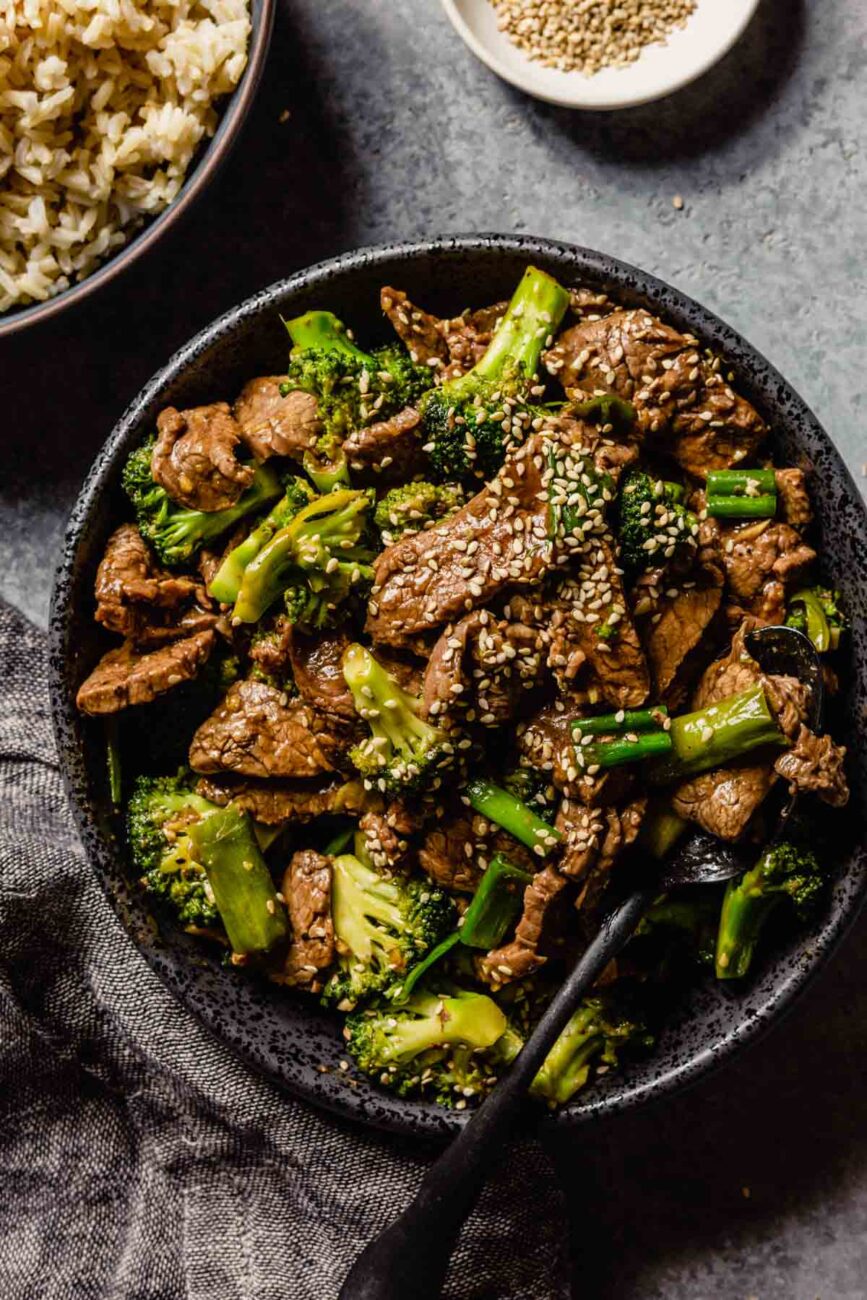 beef stir fry recipe to make without fresh or ground ginger