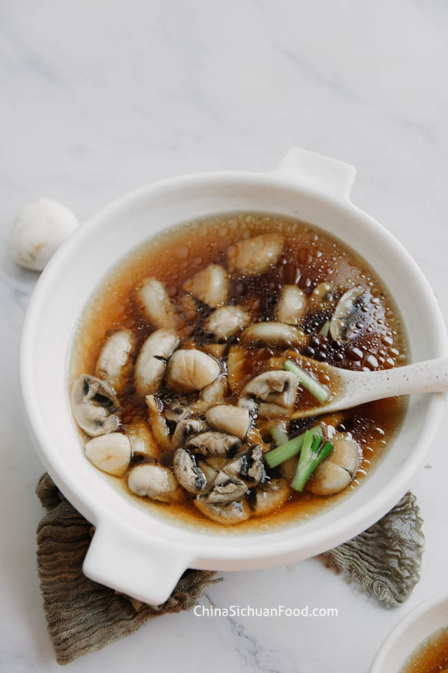 broth with mushrooms