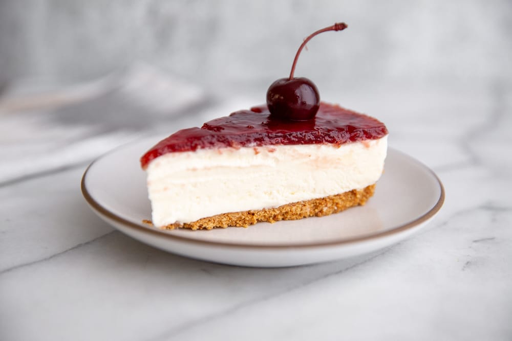 cherry chocolate slices with mascarpone