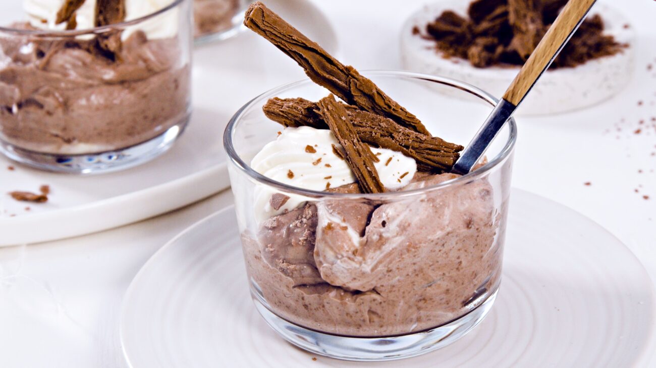 chocolate banana mousse