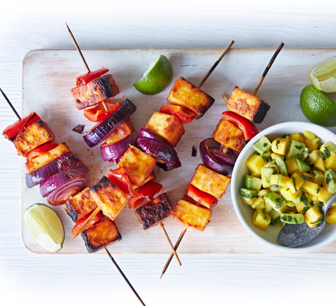 corn vegetarian skewers