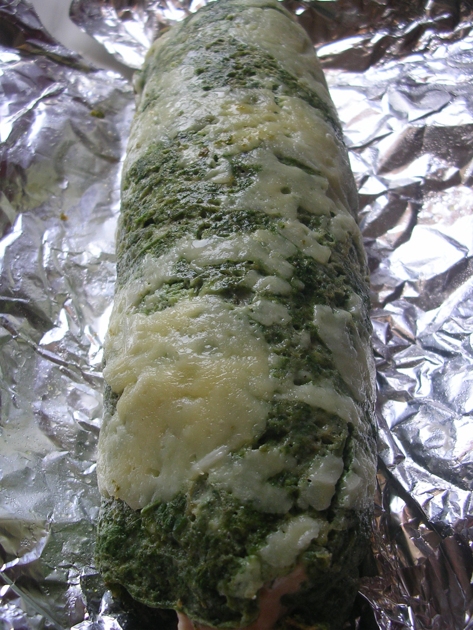 easter spinach roulade