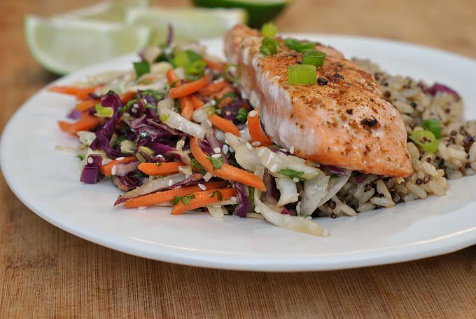 fish salad with cabbage