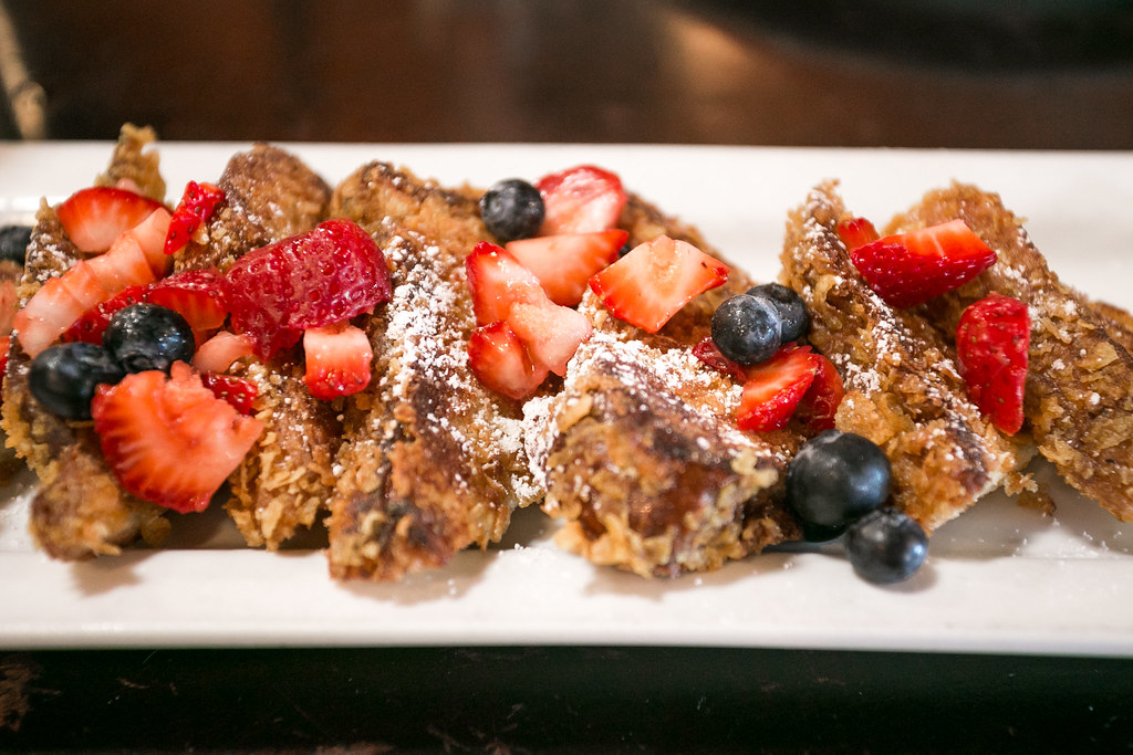 french toast with corn flakes