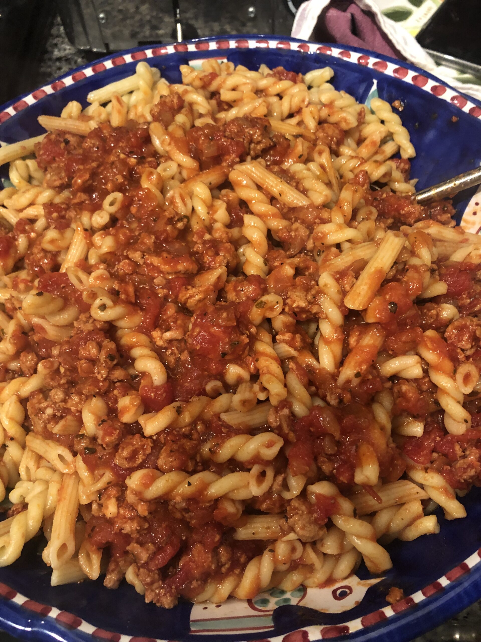 gemelli pasta with meat sauce recipe scaled