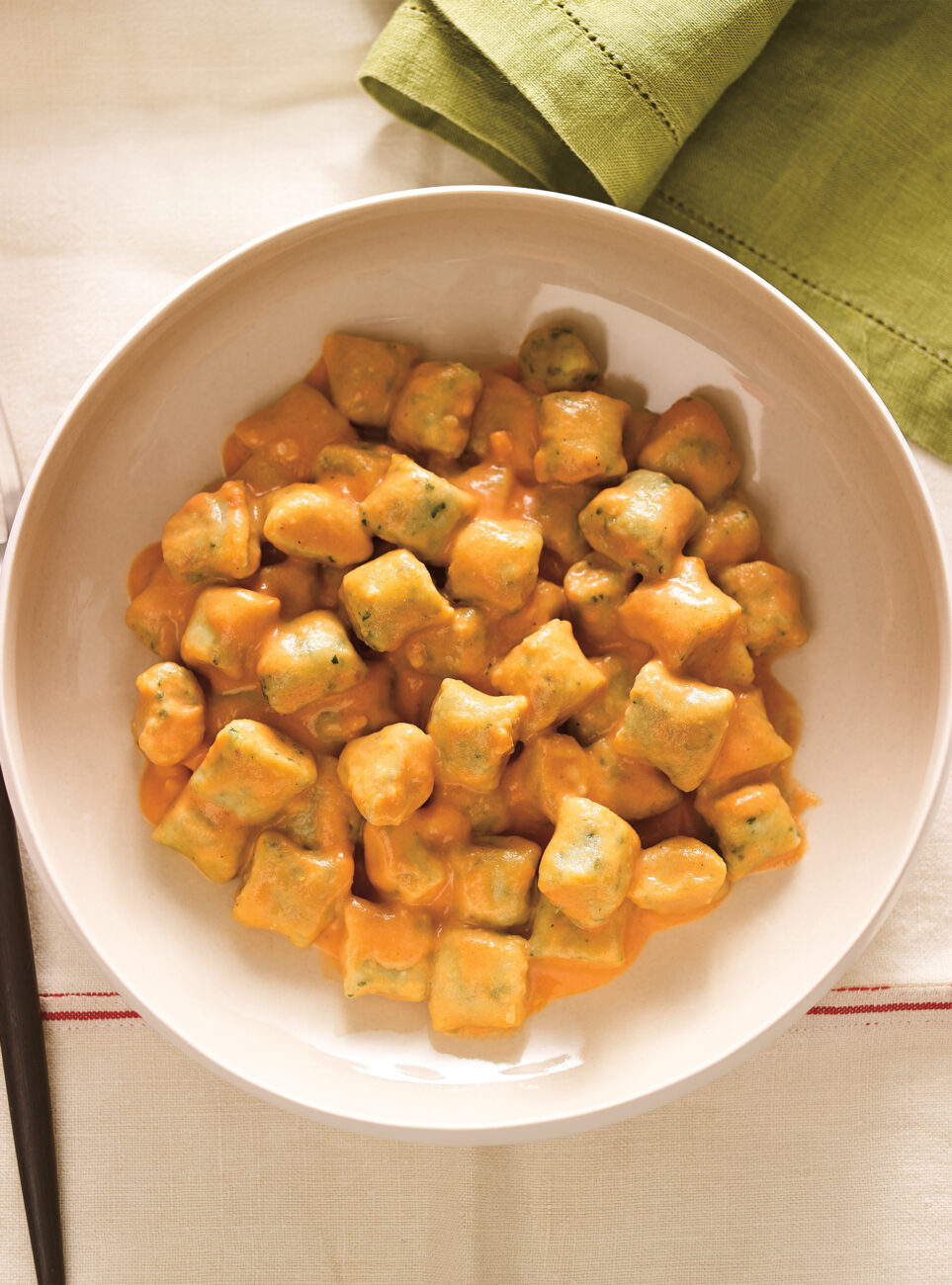 gnocchi with ricotta sauce and sage breadcrumbs