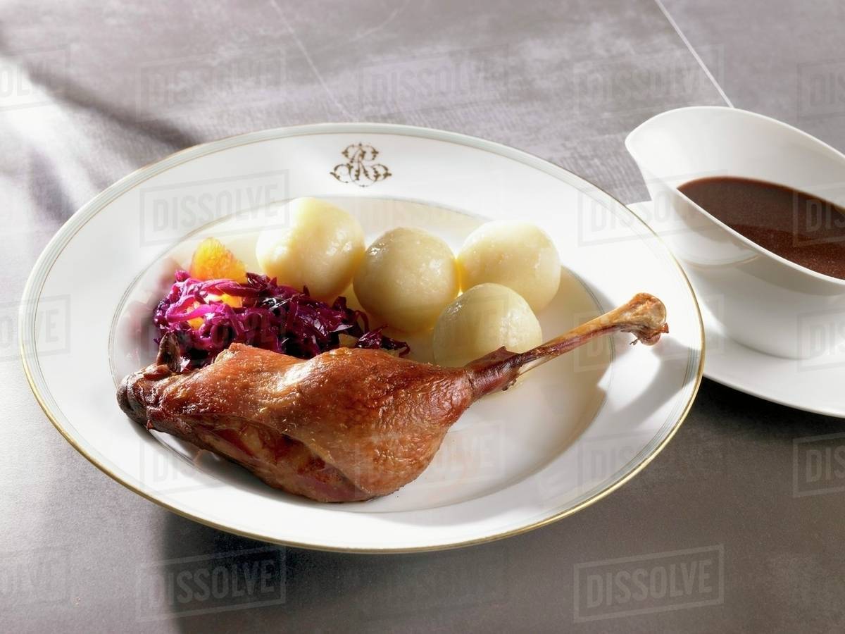 goose leg beetroot cabbage bun dumpling