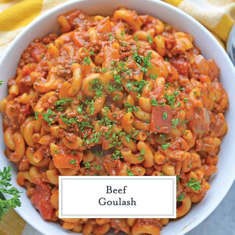 goulash with peppers and tomatoes