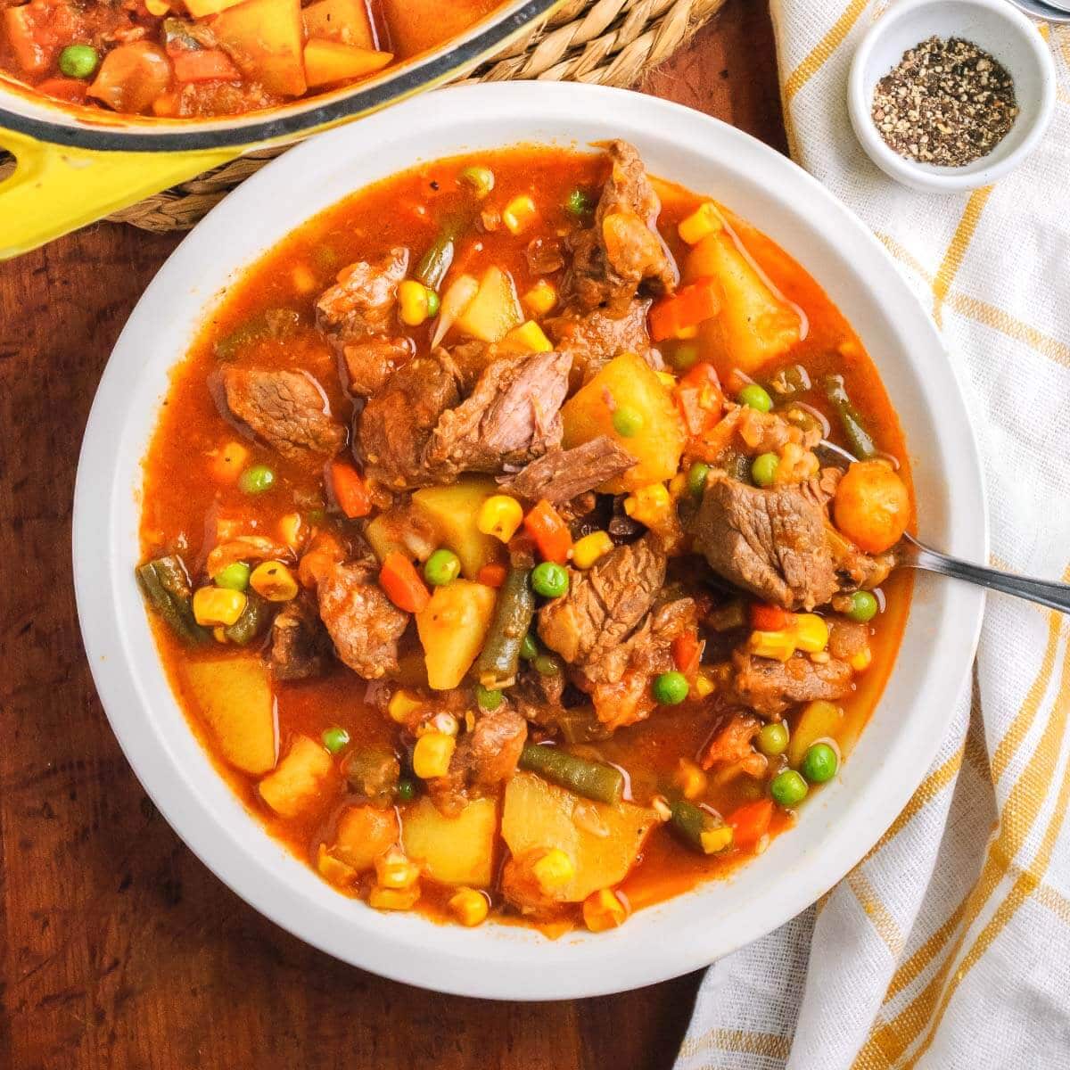 homemade beef soup