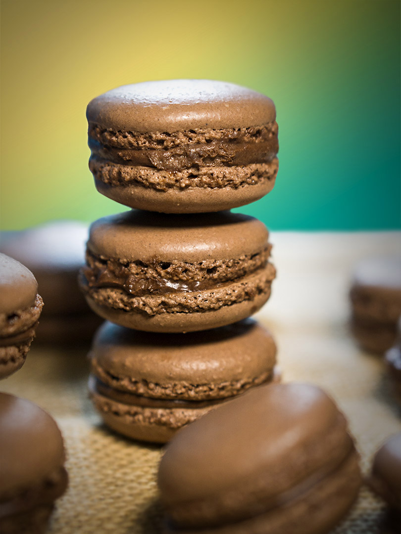 homemade macaroons sweet rolls