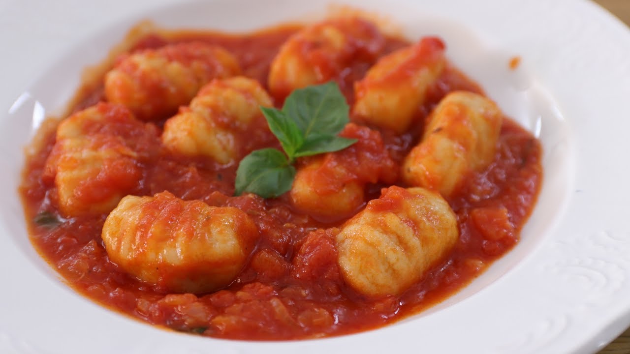 liver gnocchi with sauce