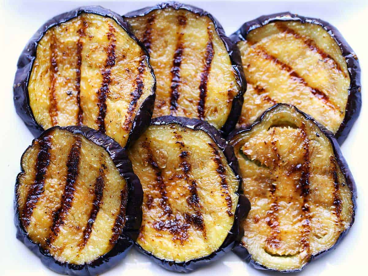 marinated aubergine