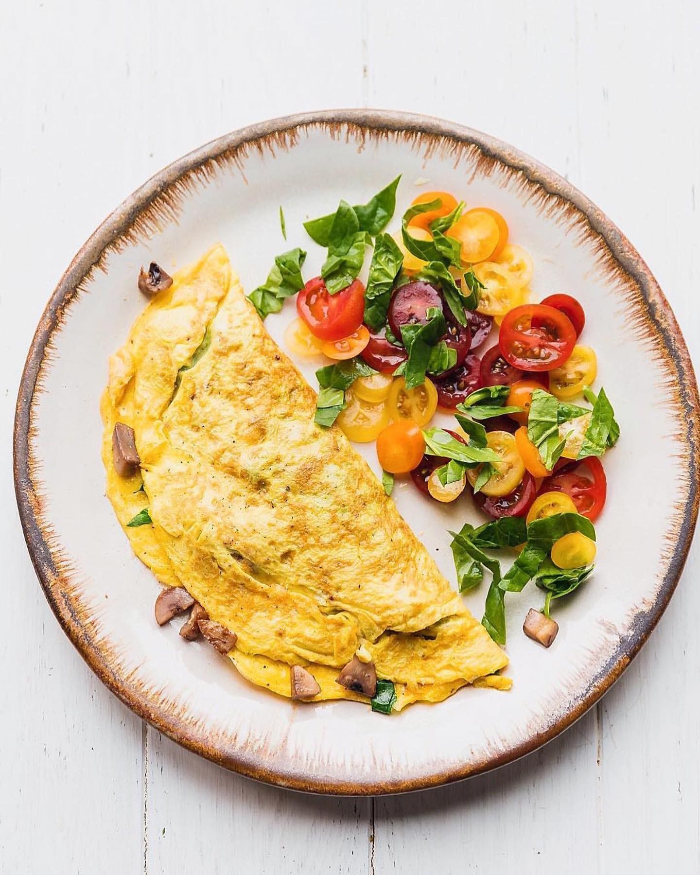 mushroom omelettes