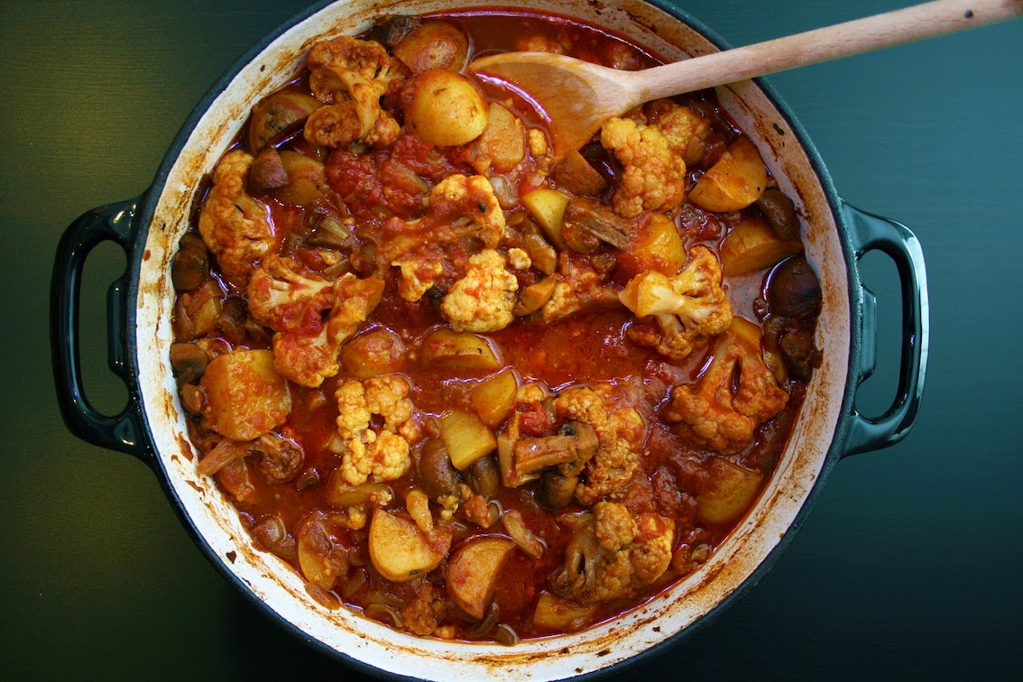 mushroom potato curry