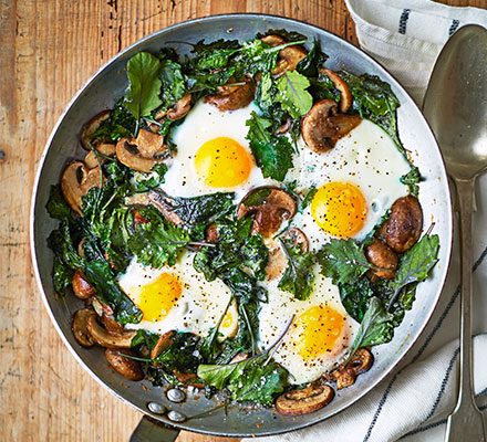 mushrooms with egg