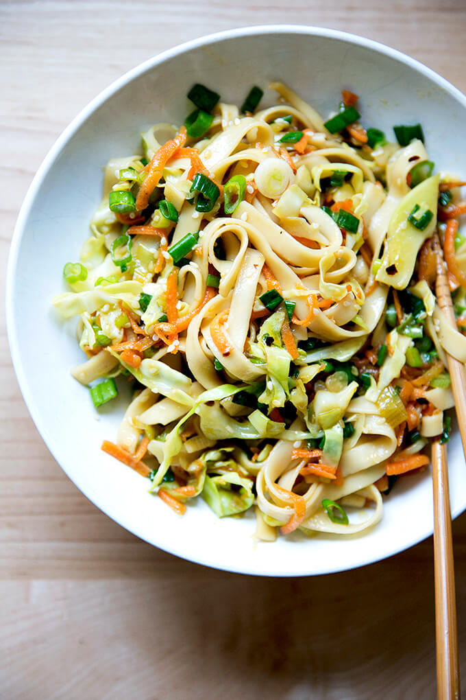 noodles with cabbage