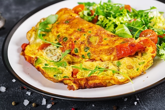 omelette with oatmeal