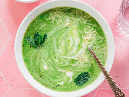 pea mint soup